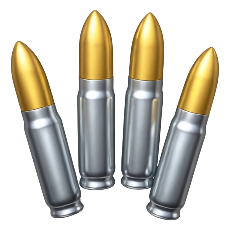 five bullets an the fith one of another color sticker