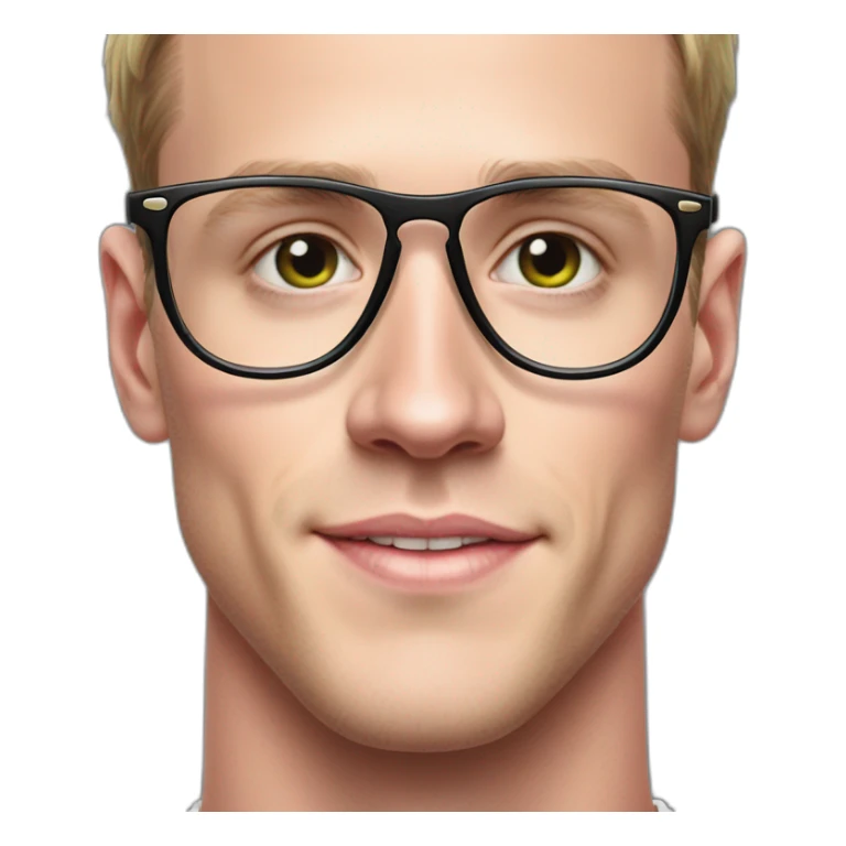 Jonathan Toews wearing glasses as a rainbow musical note with pastel roses sticker
