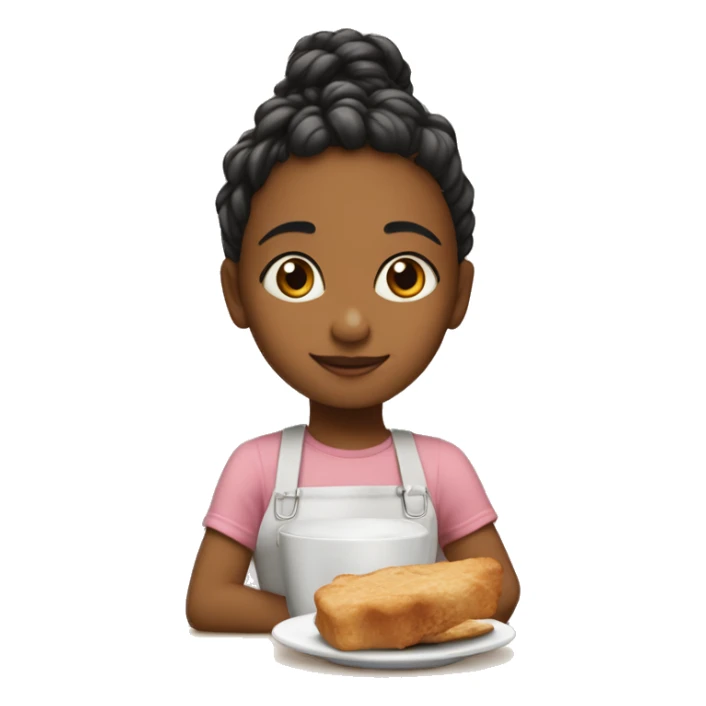 niña de pelo cafe con pecas y tamaño pequeño sticker