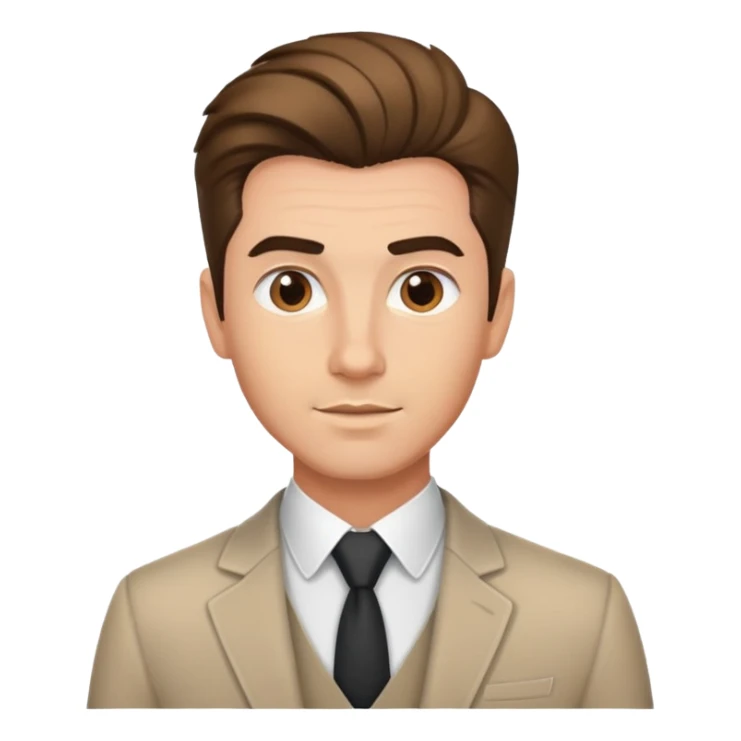 A professional looking man named Alex Cansani with modern styled hair sticker