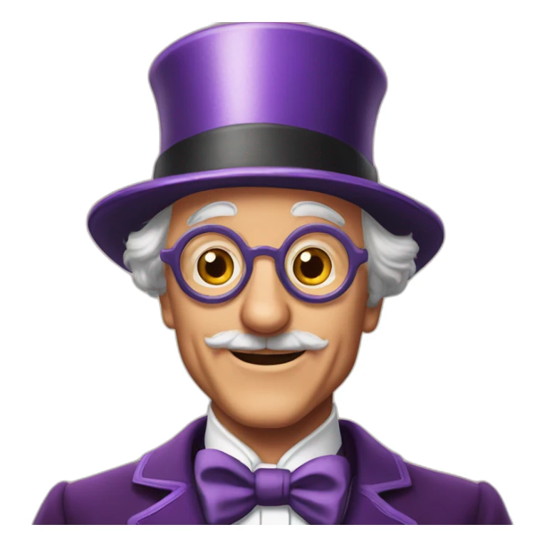 Grandpa Joe Willy Wonka married sticker