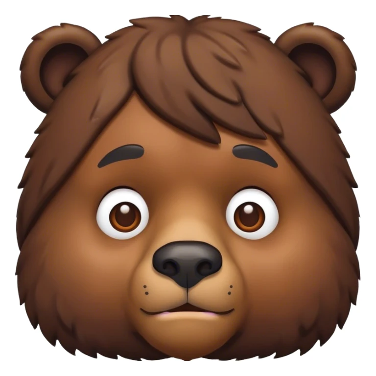 black man fused with a bear  sticker