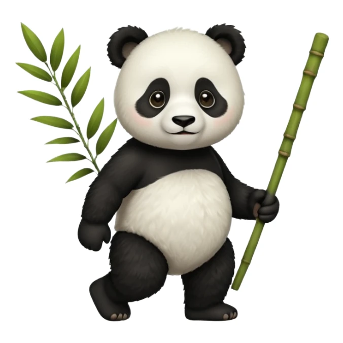 PANDA WALKING WIHTOUT ANY BAMBOO STICK sticker