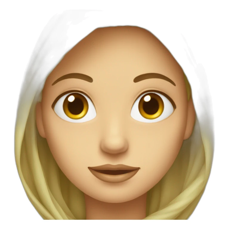 femme avec un voile sticker