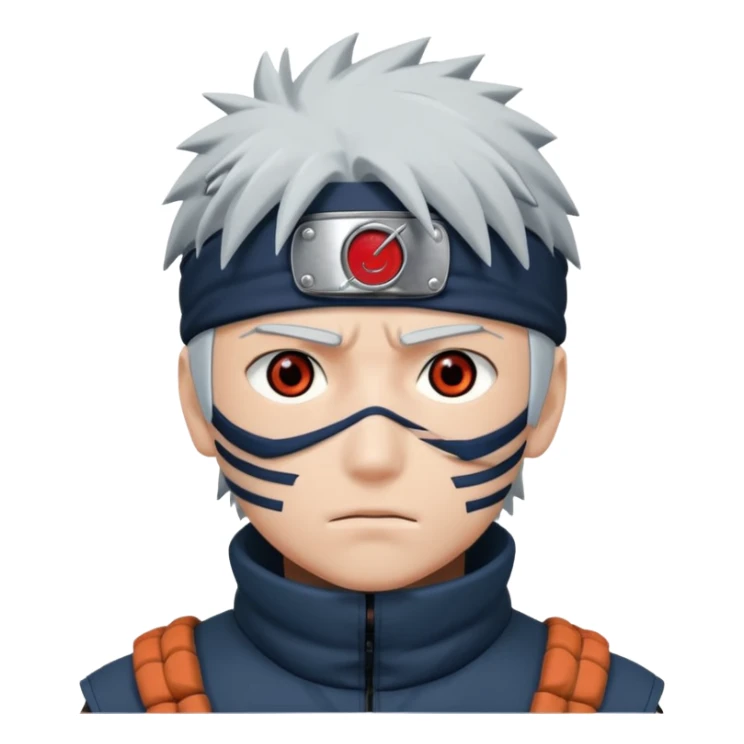 Kakashi hatake in sharingan eyes sticker