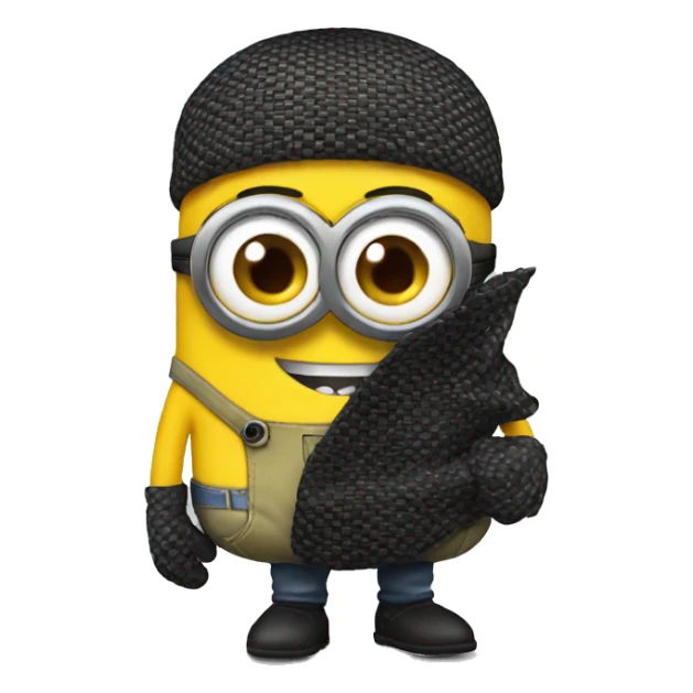 Kevin minion, carbon fibre sticker