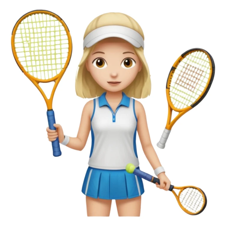 tennis girl outfit sticker