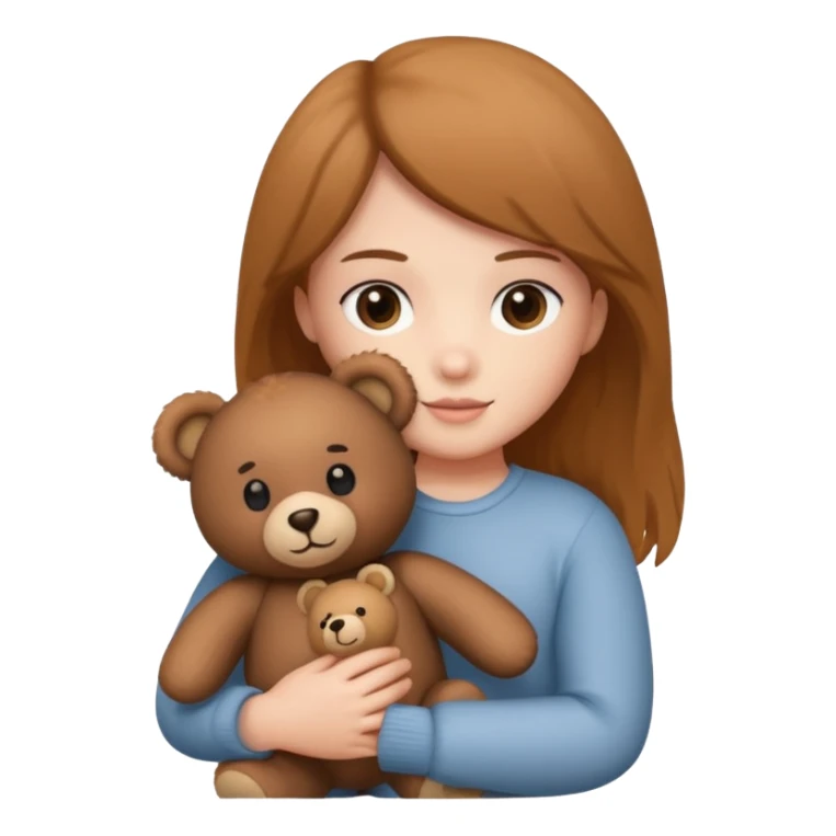 a flower in hand that holds the bear sticker