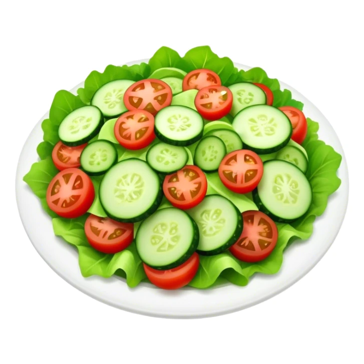 Healthy salad sticker