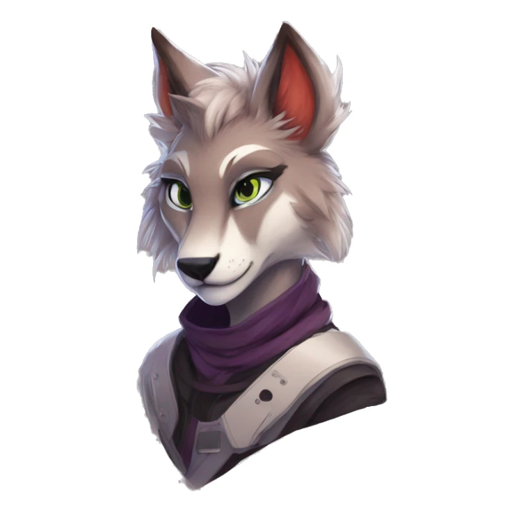 Edgy anthro furry by Falvie, LiLaiRa, AngieWolf sticker