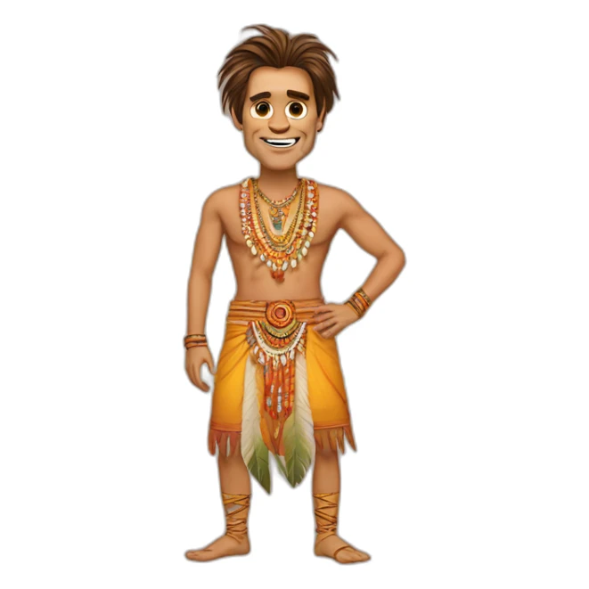 jim carrey indian dressup sticker