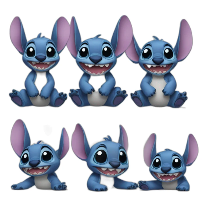 Stitch fait une photo sticker