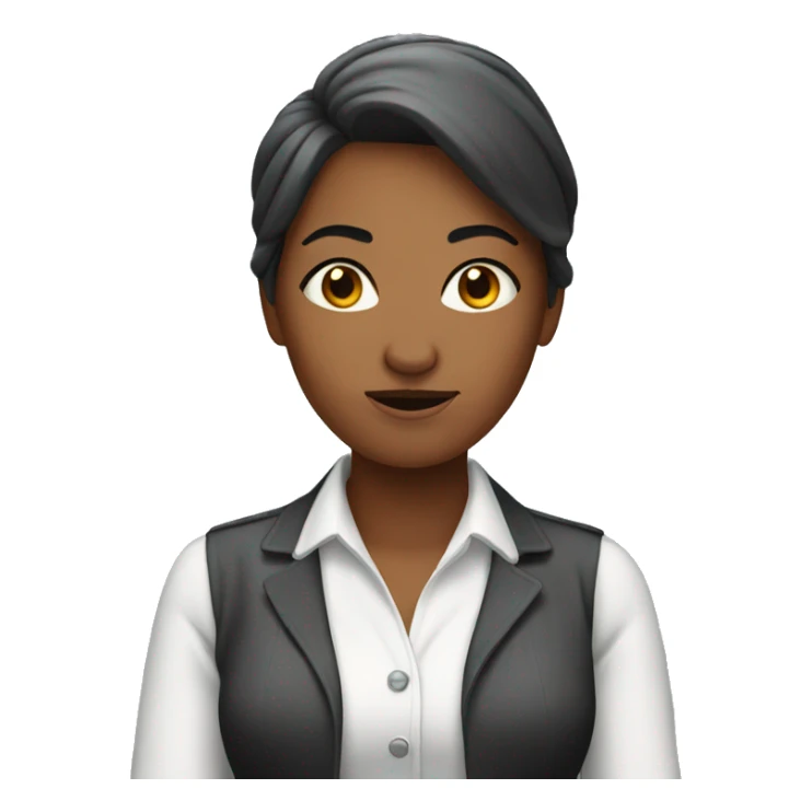 woman saying absolutely not sticker