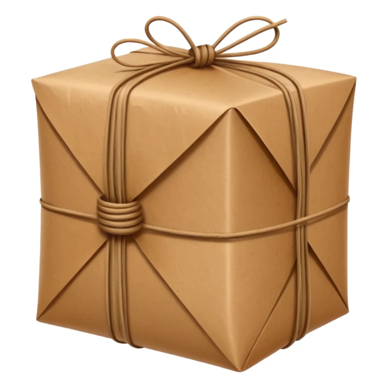 brown paper wrap usually found in indonesian stall.. tied with rubber band sticker