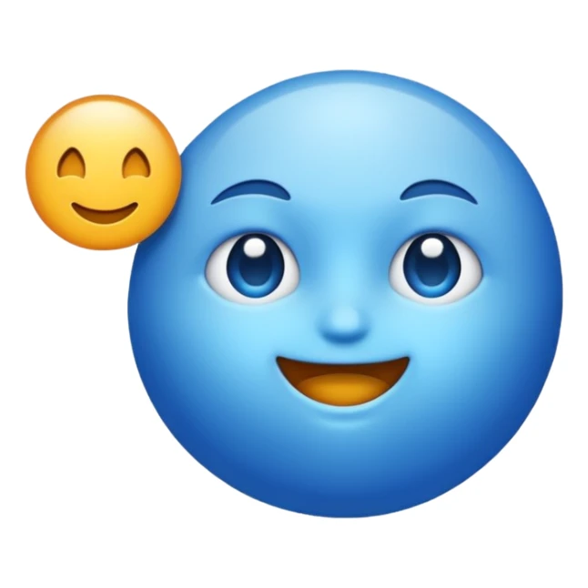 Brillante de color azul sticker