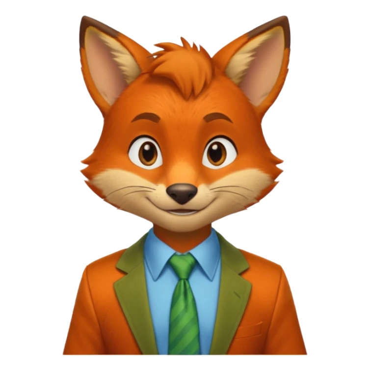 Nick Wilde from the Zootopia Disney movie sticker