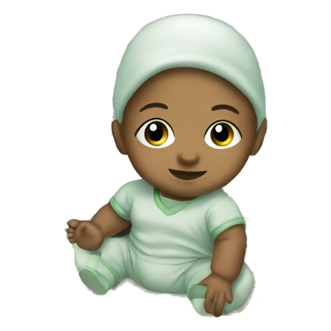 Baby with dollar bills around it sticker