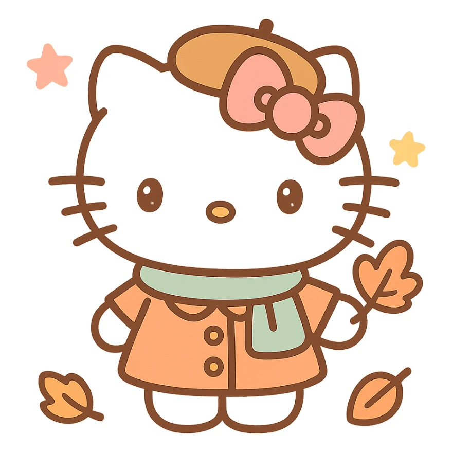 Hello Kitty Autumn Style sticker