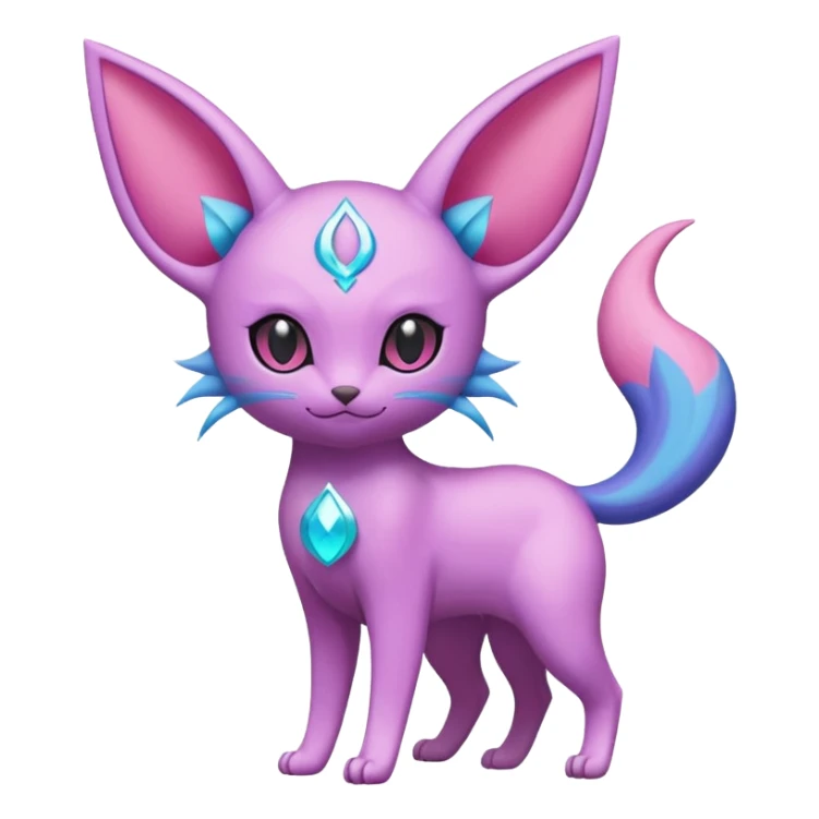 Espeon-Mew-Amaura-Delcatty-Pachirisu-fusion sticker