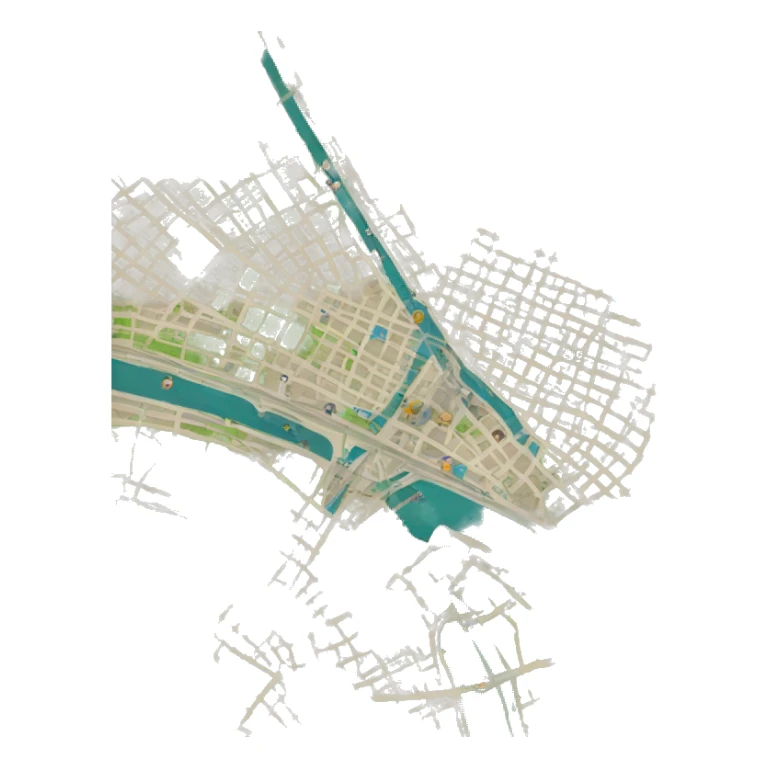 map of Paris sticker