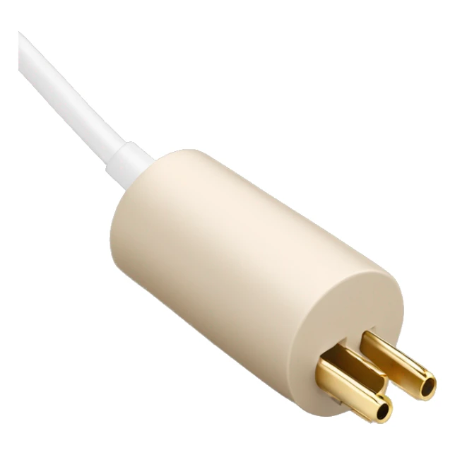 beige stereo adapter mini jack to big jack for headphones  sticker