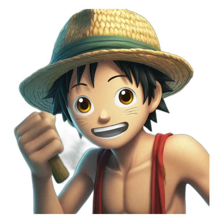 Luffy fait un câlin à Nami sticker