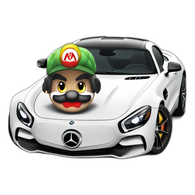 Mario on Mercedes AMG GT sticker