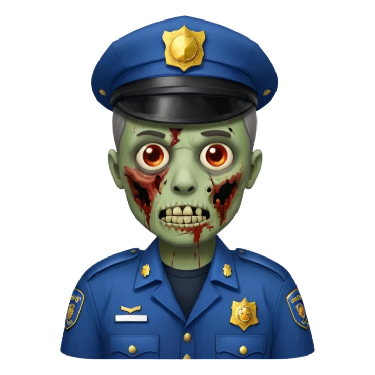 kadon zenvşpolice zombi  sticker