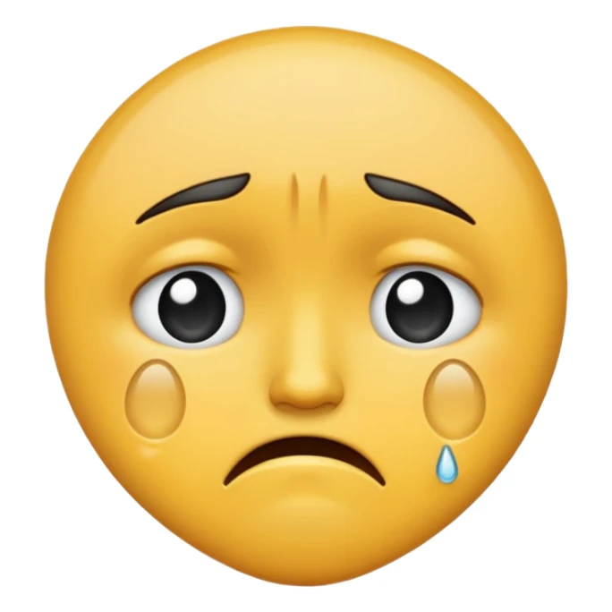 crying face emoji sticker