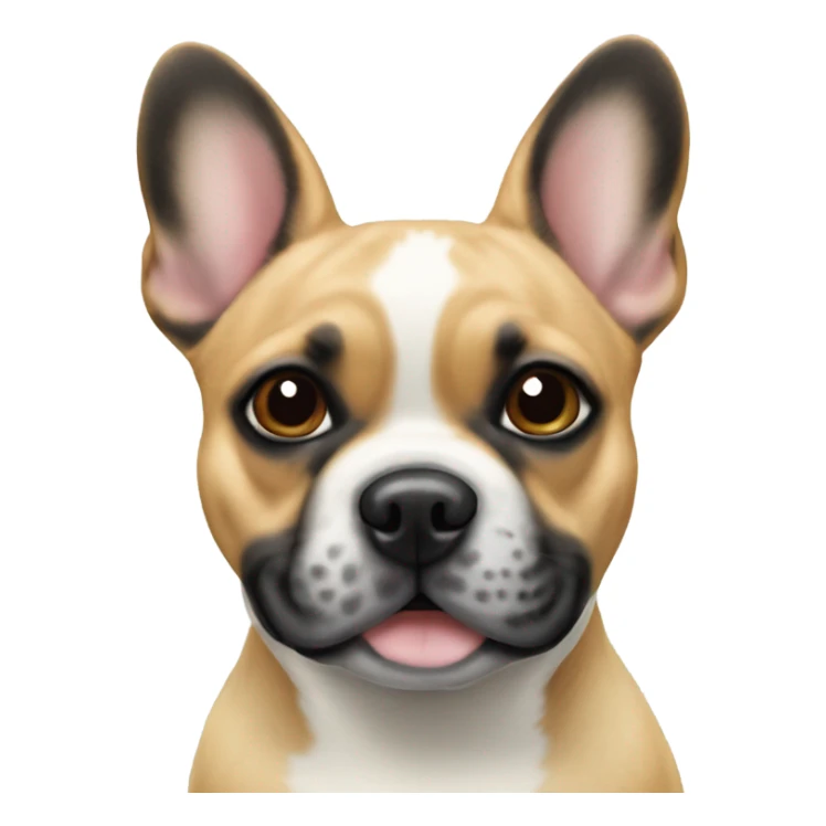 Beige french bulldog and blue heeler  sticker