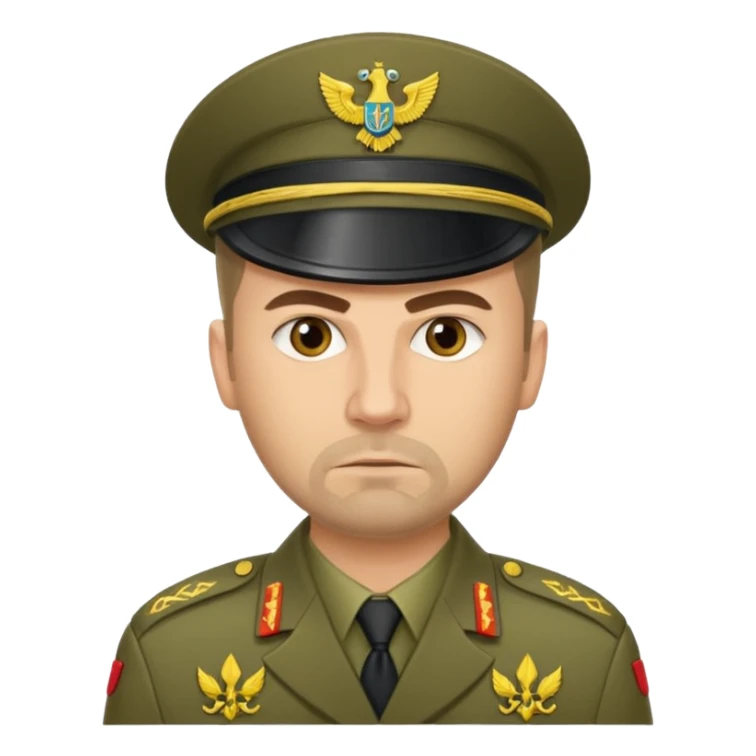 generate realistic military logistics department manager from ukraine sticker