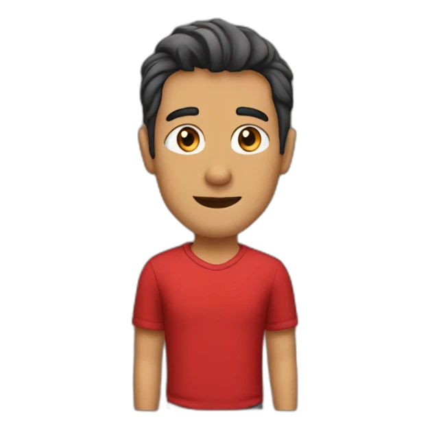 I’m at the bar wearing a red shirt sticker