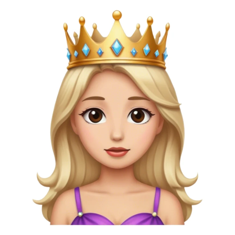 blonde women wearing crown  sticker