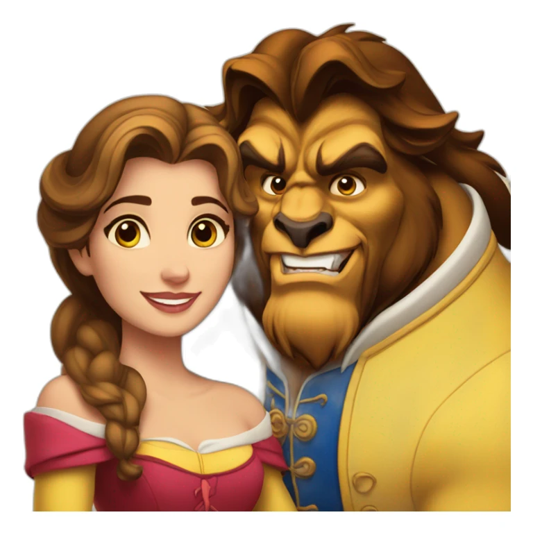 Beauty and the beast sticker