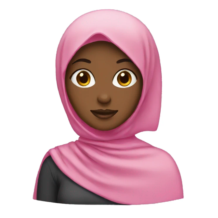Girl with pink hijab sticker