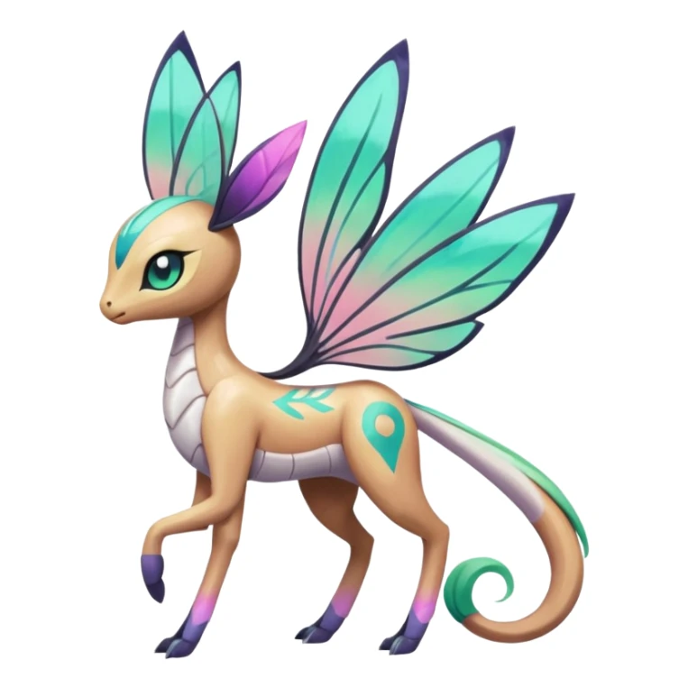 Faerie-Mezprit-Meloetta-Palkia-Pokémon, full body sticker