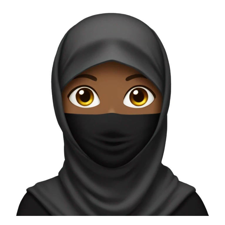 woman in niqab sticker