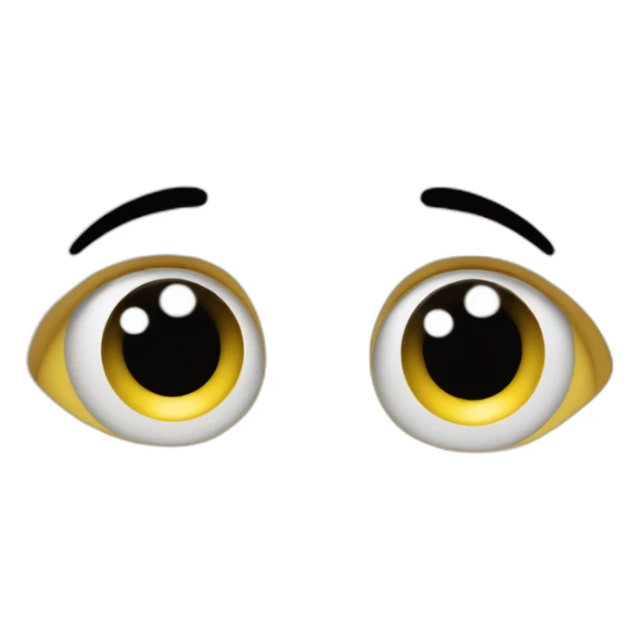 happy face with eyes stars sticker