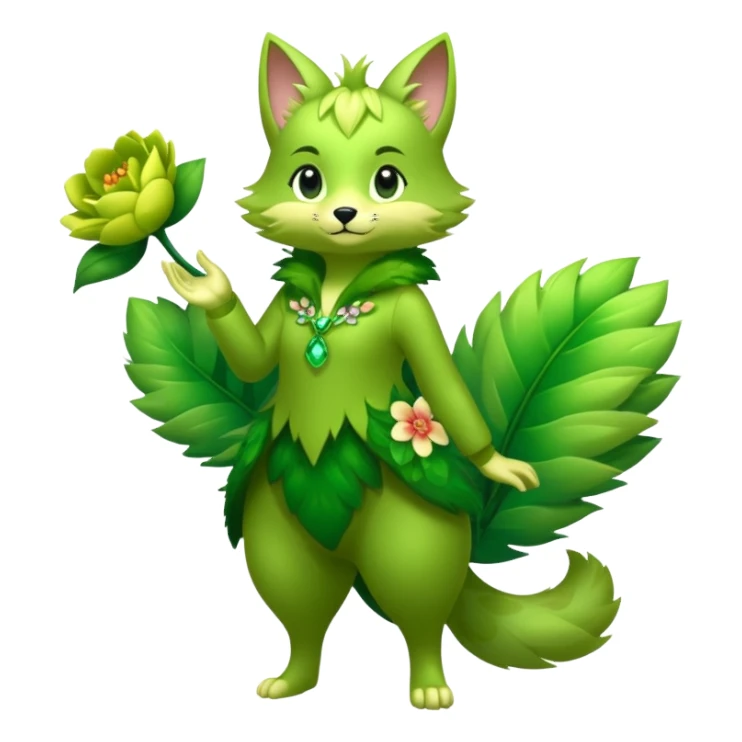  Fey Toony Sprigatito-fusion-hybrid (full body) sticker