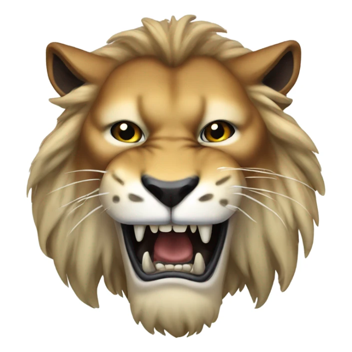 Smilodon with long fangs  sticker