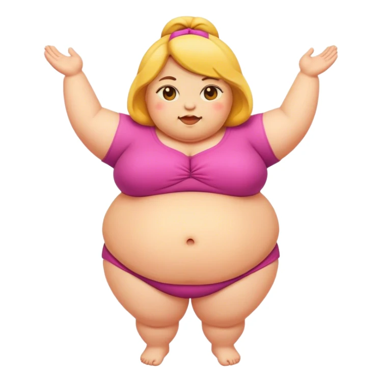 Fat girl sticker