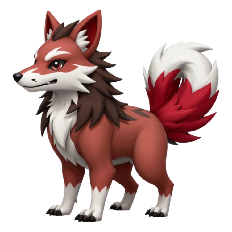 Lycanroc-Zigzagoon-Zangoose-Obstagoon-fusion sticker