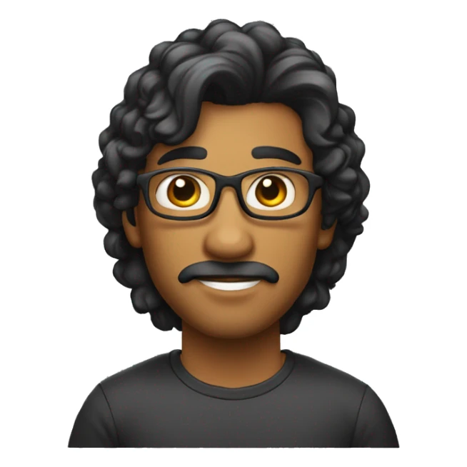 Um homem de óculos e de terno cabelo preto e rosto moreno sticker