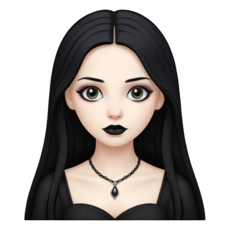 gothic woman sticker