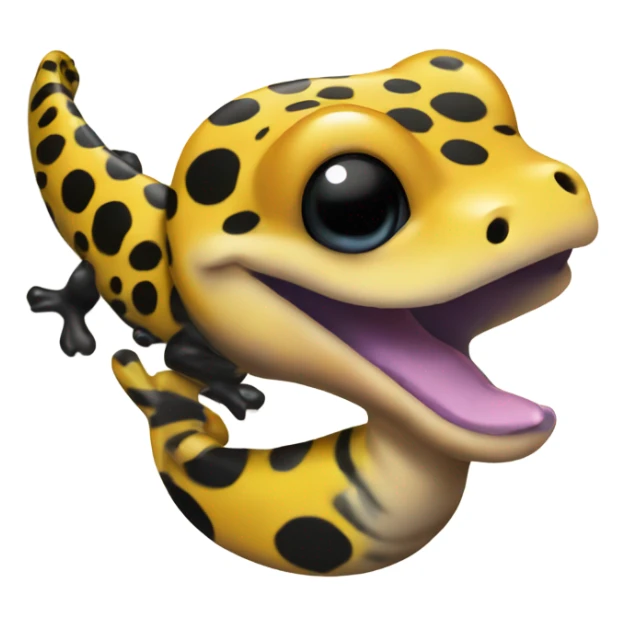 Spotted salamander sending a kiss sticker