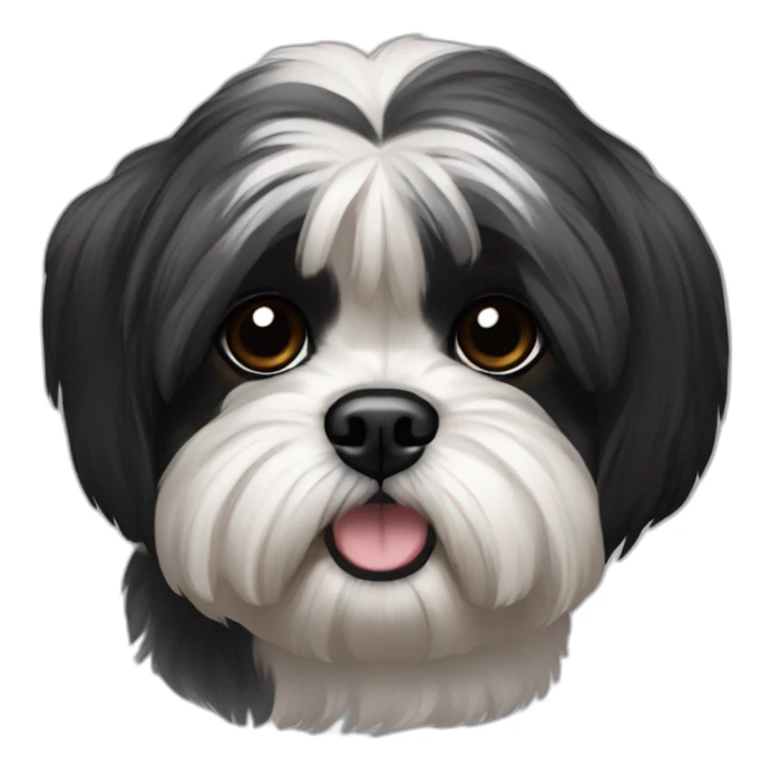 Shih tzu noir sticker