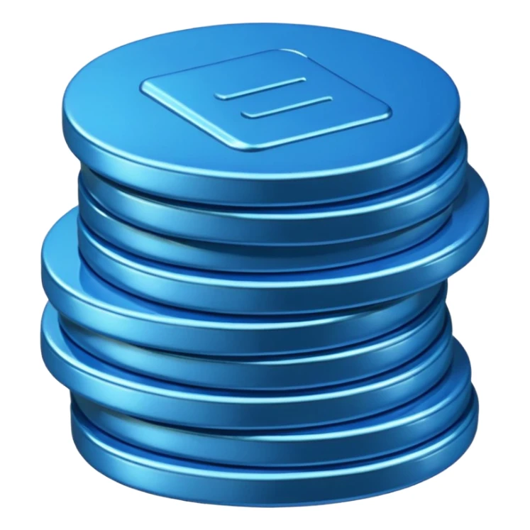 blue coins credit pack sticker