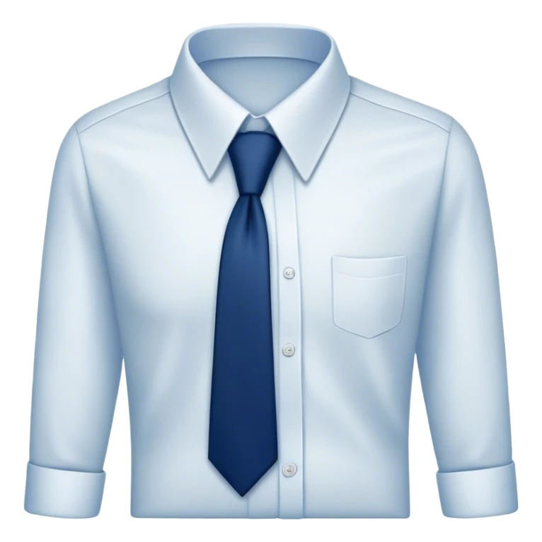 
dark blue tie on a white shirt sticker