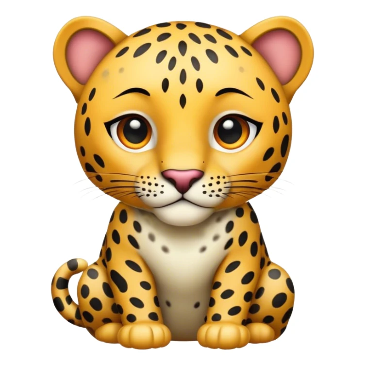 Leopard hard sticker