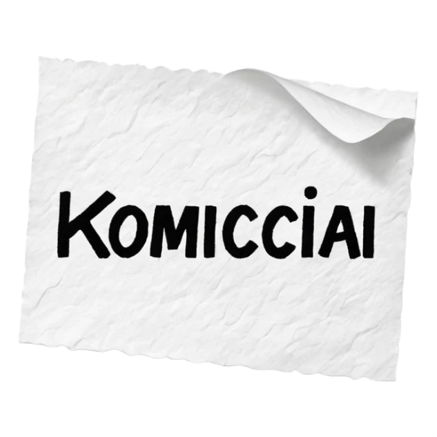 A piece of paper where the word is written “комиссия»  sticker